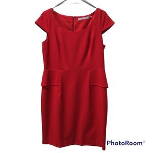 Peplum Sassy Red Dress Marc New York